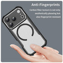 Carbon Fiber Texture MagSafe Translucent Phone Case For iPhone 18 Pro Max