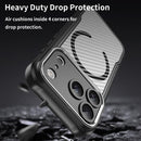 Carbon Fiber Texture MagSafe Translucent Phone Case For iPhone 18 Pro Max