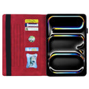 For iPad Pro 13 2024 Splicing Shockproof Leather Tablet Case