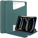 For iPad Air 13 inch 2024 Transparent Rotation Smart Leather Tablet Case