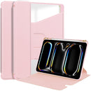For iPad Air 13 inch 2024 Transparent Rotation Smart Leather Tablet Case