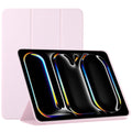 For iPad Pro 13 2024 Double-sided Clip Non-buckle Magnetic PU Smart Tablet Case