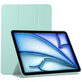For iPad Air 11 2024 Double-sided Clip Non-buckle Magnetic PU Smart Tablet Case