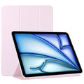 For iPad Air 11 2024 Double-sided Clip Non-buckle Magnetic PU Smart Tablet Case