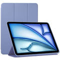 For iPad Air 11 2024 Double-sided Clip Non-buckle Magnetic PU Smart Tablet Case