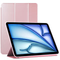 For iPad Air 11 2024 Double-sided Clip Non-buckle Magnetic PU Smart Tablet Case