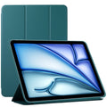 For iPad Air 11 2024 Double-sided Clip Non-buckle Magnetic PU Smart Tablet Case