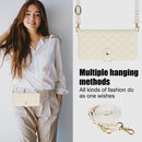 For Google Pixel 8 Crossbody Multifunction Rhombic Leather Phone Case