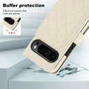 For Google Pixel 9 Pro XL Crossbody Multifunction Rhombic Leather Phone Case