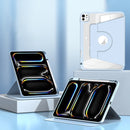 For iPad Air 13 2024 Magnetic Split Leather Smart Tablet Case with Pen Slot