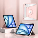 For iPad Air 13 2024 Magnetic Split Leather Smart Tablet Case with Pen Slot