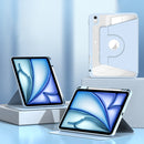 For iPad Air 13 2024 Magnetic Split Leather Smart Tablet Case with Pen Slot