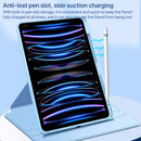 For iPad Air 13 2024 Magnetic Split Leather Smart Tablet Case with Pen Slot