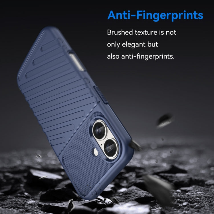 For iPhone 16 Thunderbolt Shockproof Soft TPU Phone Case