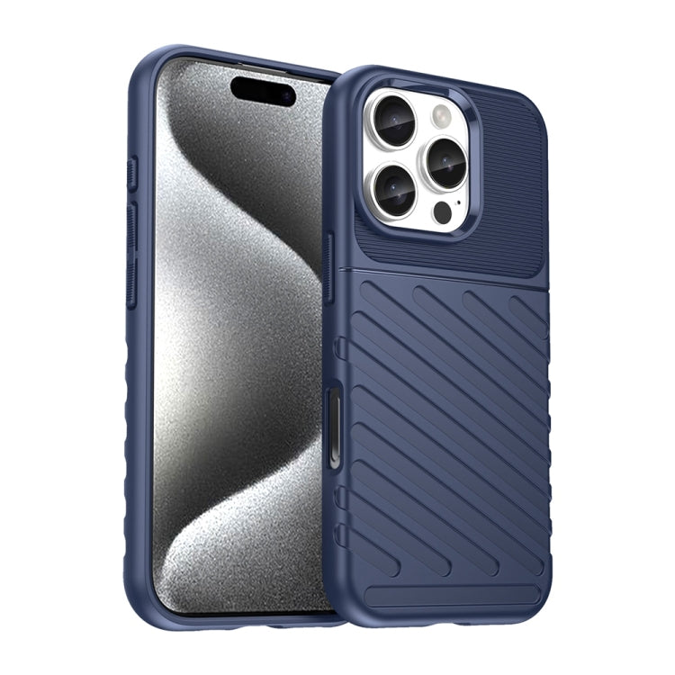 For iPhone 16 Thunderbolt Shockproof Soft TPU Phone Case