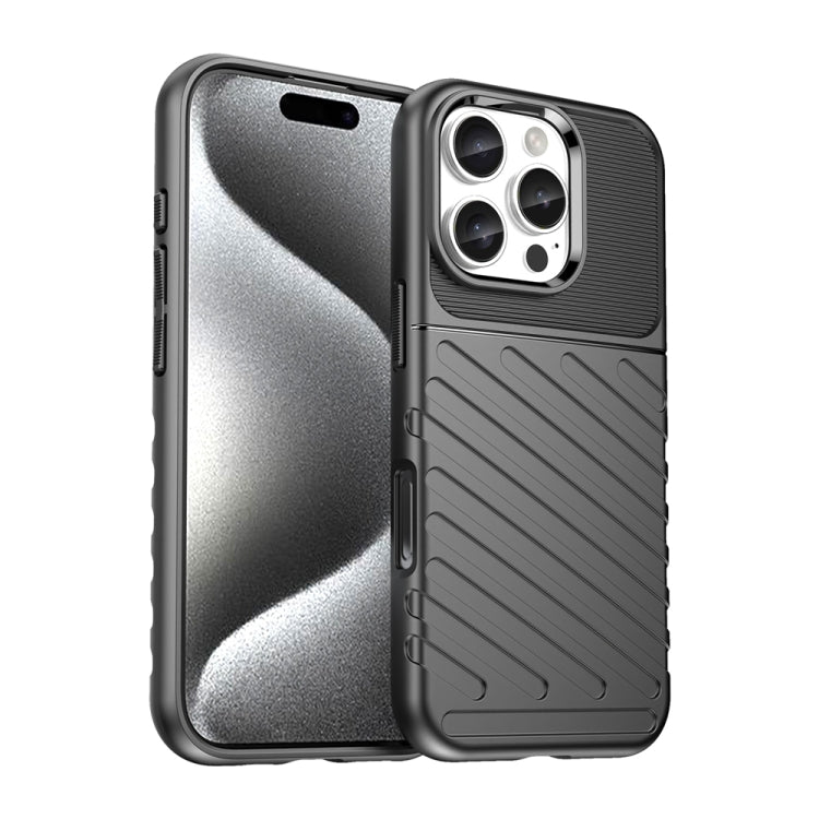 For iPhone 16 Thunderbolt Shockproof Soft TPU Phone Case