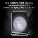 For Samsung Galaxy Z Flip 6 Electroplated Frame Folding PU Phone Case