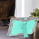 For iPad Pro 11 2024 Shockproof Silicone Hybrid PC Tablet Case with Holder