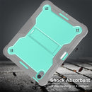 For iPad Pro 11 2024 Shockproof Silicone Hybrid PC Tablet Case with Holder