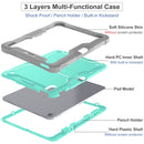 For iPad Pro 11 2024 Shockproof Silicone Hybrid PC Tablet Case with Holder