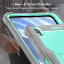 For iPad Pro 11 2024 Shockproof Silicone Hybrid PC Tablet Case with Holder