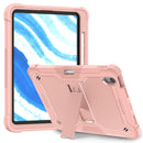 For iPad Pro 11 2024 Shockproof Silicone Hybrid PC Tablet Case with Holder