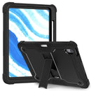 For iPad Pro 11 2024 Shockproof Silicone Hybrid PC Tablet Case with Holder
