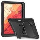 For iPad Pro 11 2024 Shockproof Silicone Hybrid PC Tablet Case with Holder