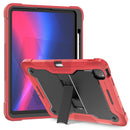 For iPad Pro 11 2024 Shockproof Silicone Hybrid PC Tablet Case with Holder