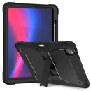 For iPad Pro 11 2024 Shockproof Silicone Hybrid PC Tablet Case with Holder