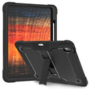 For iPad Pro 11 2024 Shockproof Silicone Hybrid PC Tablet Case with Holder