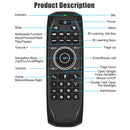G7V Pro 2.4GHz Fly Air Mouse LED Backlight Wireless Keyboard Remote Control with Gyroscope for Android TV Box / PC, Support Intelligent Voice