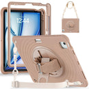 Rotation Holder Silicone Hybrid PC Tablet Case, For iPad 11th 2025 A16