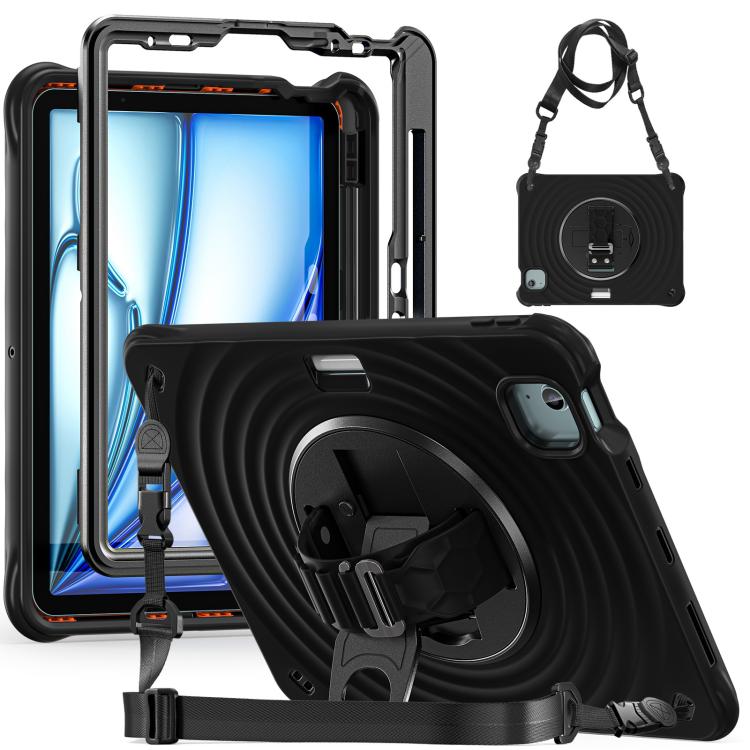 Rotation Holder Silicone Hybrid PC Tablet Case, For iPad 11th 2025 A16