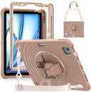 Rotation Holder Silicone Hybrid PC Tablet Case, For iPad 11th 2025 A16