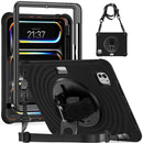 Rotation Holder Silicone Hybrid PC Tablet Case, For iPad 11th 2025 A16