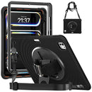 Rotation Holder Silicone Hybrid PC Tablet Case, For iPad 11th 2025 A16