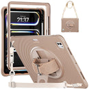 Rotation Holder Silicone Hybrid PC Tablet Case, For iPad 11th 2025 A16