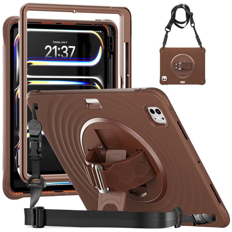 Rotation Holder Silicone Hybrid PC Tablet Case, For iPad 11th 2025 A16