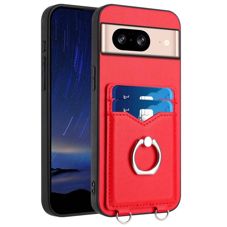 R20 Ring Card Holder Phone Case, For Google Pixel 8a, For Google Pixel 8 Pro, For Google Pixel 8