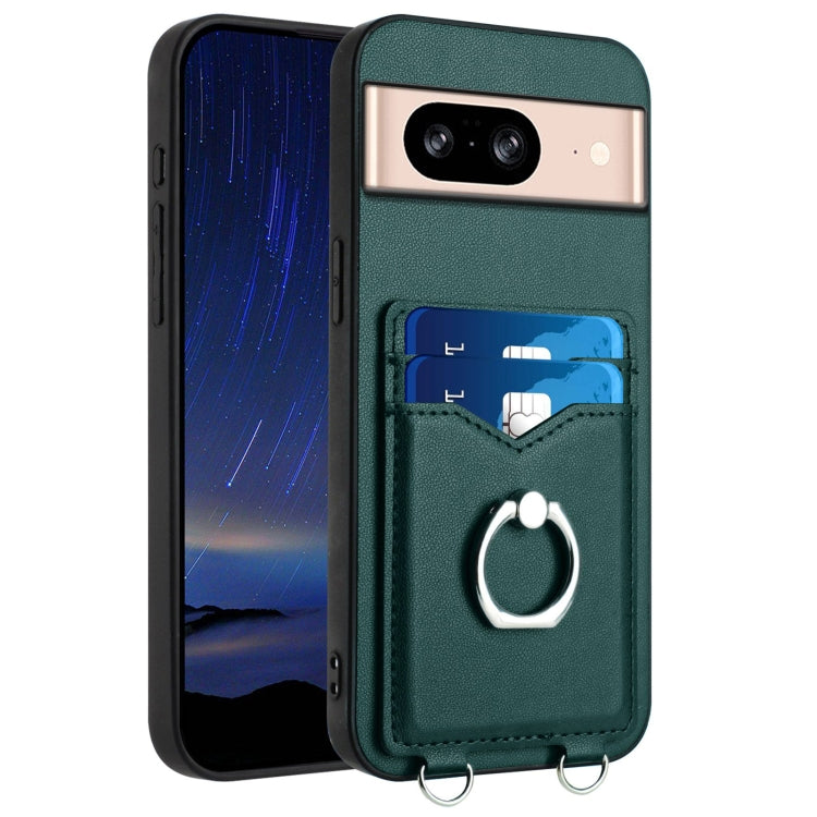 R20 Ring Card Holder Phone Case, For Google Pixel 8a, For Google Pixel 8 Pro, For Google Pixel 8