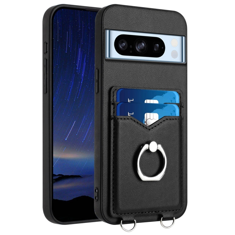R20 Ring Card Holder Phone Case, For Google Pixel 8a, For Google Pixel 8 Pro, For Google Pixel 8