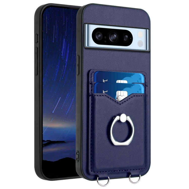 R20 Ring Card Holder Phone Case, For Google Pixel 8a, For Google Pixel 8 Pro, For Google Pixel 8