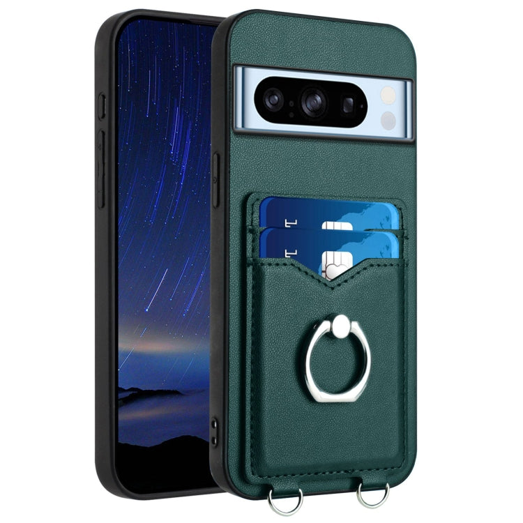 R20 Ring Card Holder Phone Case, For Google Pixel 8a, For Google Pixel 8 Pro, For Google Pixel 8