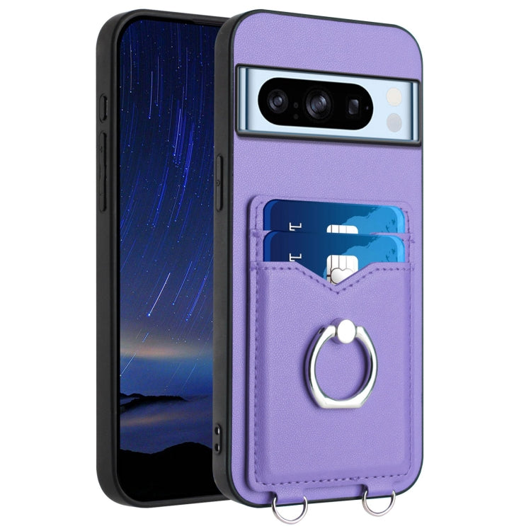 R20 Ring Card Holder Phone Case, For Google Pixel 8a, For Google Pixel 8 Pro, For Google Pixel 8