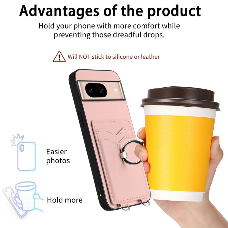 R20 Ring Card Holder Phone Case, For Google Pixel 8a, For Google Pixel 8 Pro, For Google Pixel 8