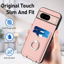 R20 Ring Card Holder Phone Case, For Google Pixel 8a, For Google Pixel 8 Pro, For Google Pixel 8