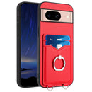 R20 Ring Card Holder Phone Case, For Google Pixel 8a, For Google Pixel 8 Pro, For Google Pixel 8