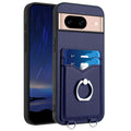 R20 Ring Card Holder Phone Case, For Google Pixel 8a, For Google Pixel 8 Pro, For Google Pixel 8