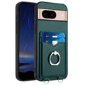 R20 Ring Card Holder Phone Case, For Google Pixel 8a, For Google Pixel 8 Pro, For Google Pixel 8